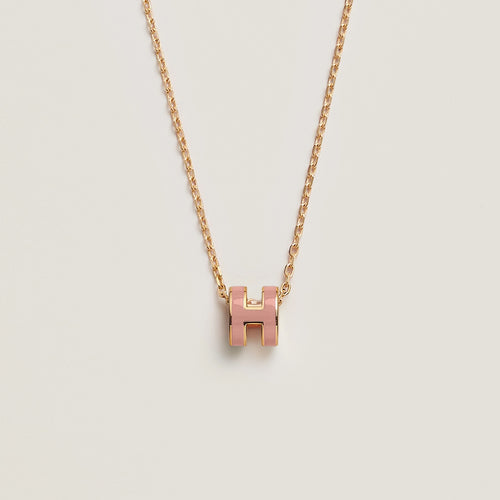 HERMES Rose Gold Mini Pop H Necklace | 愛馬仕 玫瑰金頸鏈 (多色)