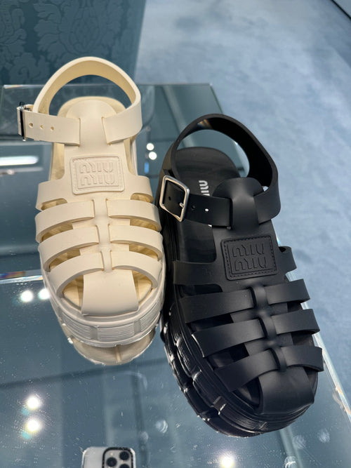 MIU MIU EVA platform cage sandals | 繆繆 厚底涼鞋 (多色) - LondonKelly 英國名牌代購