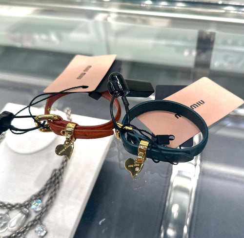 MIU MIU Leather Bracelet | 繆繆 手帶 (多色) - LondonKelly 英國名牌代購