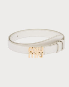 MIU MIU Logo Leather Belt | 繆繆 皮帶 (2CM/多色) - LONDONKELLY 英國名牌代購