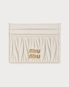 MIU MIU Matelasse Nappa Leather Card Holder | 繆繆 卡套 (多色) - LONDONKELLY 英國名牌代購