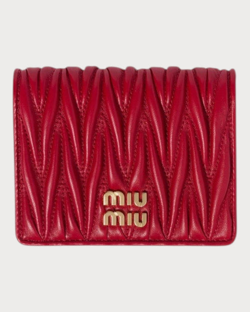 MIU MIU Matelasse Nappa Leather Wallet | 繆繆 銀包 (多色) - LONDONKELLY 英國名牌代購