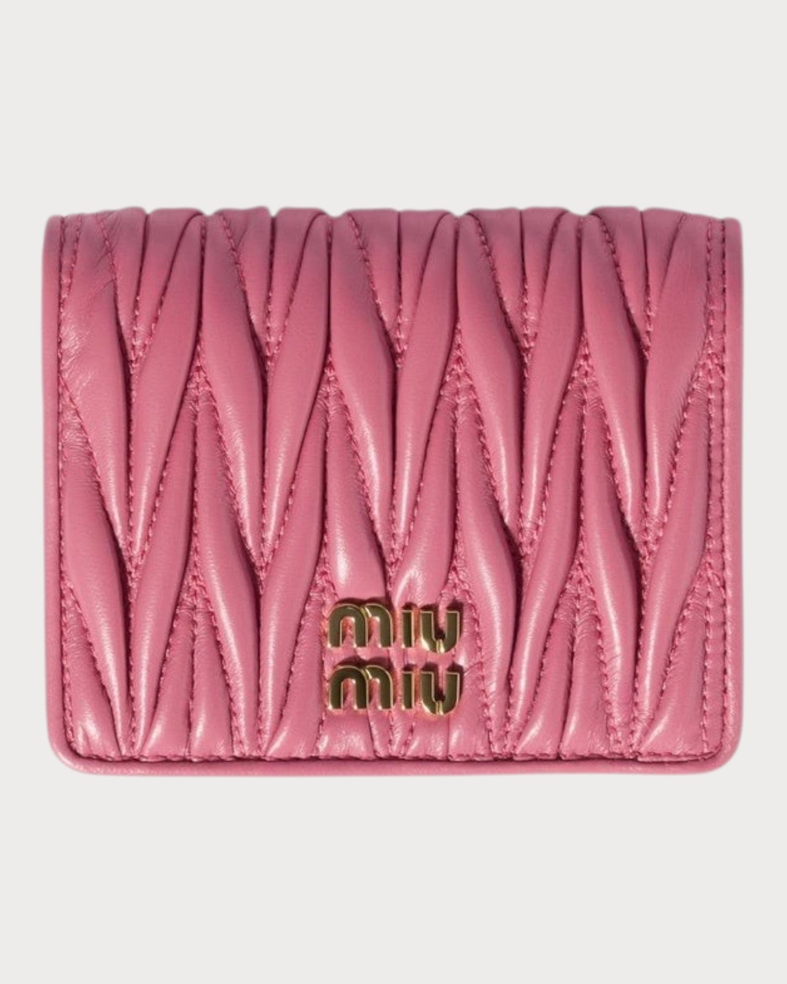 MIU MIU Matelasse Nappa Leather Wallet(Many) | LONDONKELLY