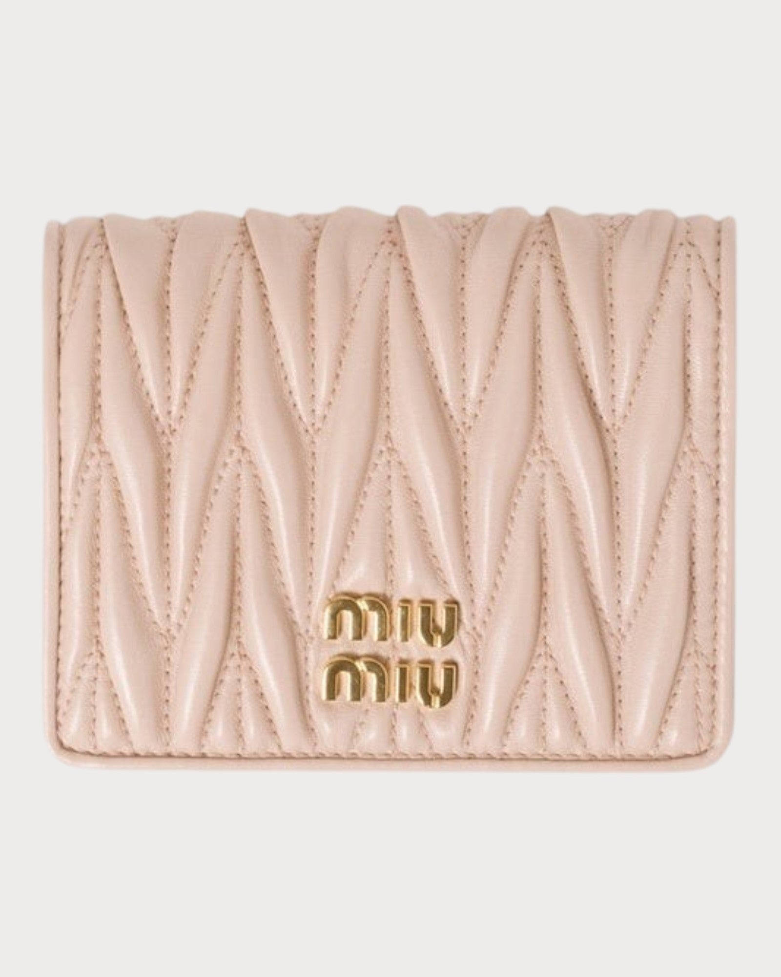 MIU MIU Matelasse Nappa Leather Wallet(Many) | LONDONKELLY