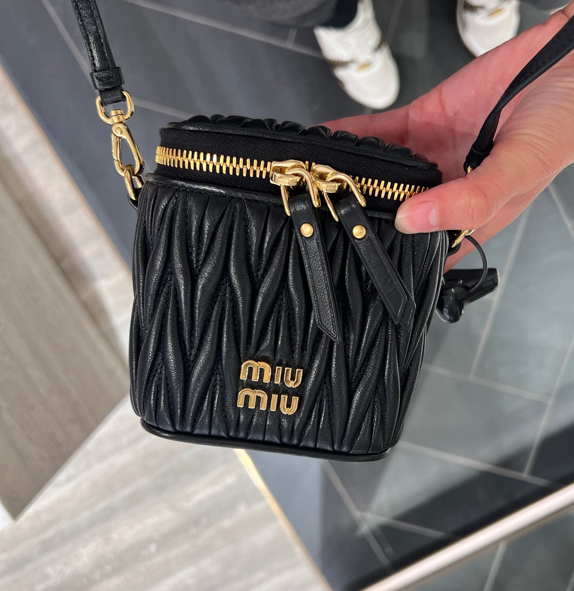 Miu miu small quilted bag with strap on sale