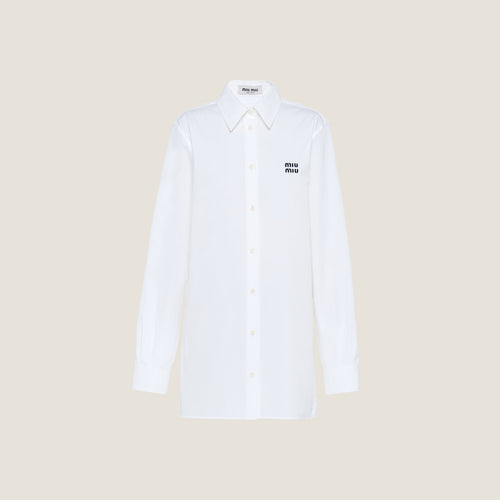MIU MIU Poplin Shirt | 繆繆 恤衫上衣 (白色) - LondonKelly 英國名牌代購