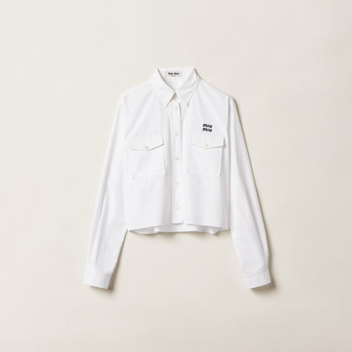 MIU MIU Poplin Shirt | 繆繆 女裝上衣 (白色) - LondonKelly 英國名牌代購