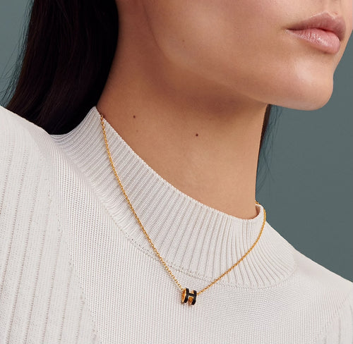 HERMES Gold Mini Pop H Necklace | 愛馬仕頸鏈(迷你/多色 HERMES Gold Mini Pop H Necklace | 愛馬仕頸鏈(迷你/多色