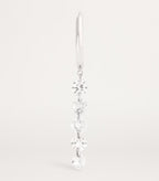 PERSEE White Gold and Diamond Danae Single Hoop Earring | 白金鑽石達娜伊單圈耳環 (白金) - LondonKelly 英國名牌代購