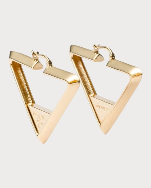 PRADA 1IO146 Metal Earrings | 普拉達 耳環 (金色) - LONDONKELLY 英國名牌代購