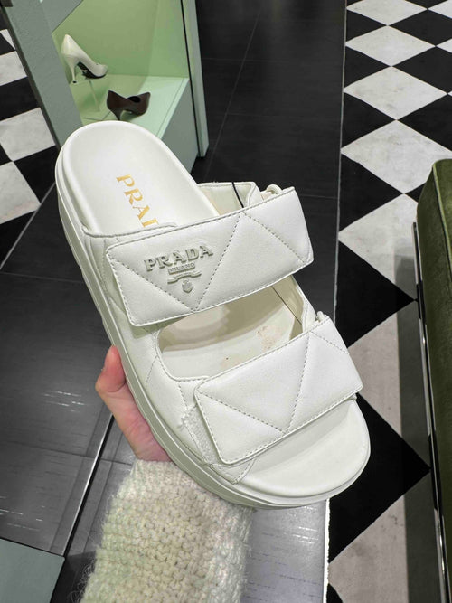 PRADA 1XZ775 Slides Padded Nappa Leather(2 Colors) - LONDONKELLY 英國名牌代購