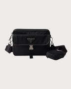 PRADA 2VH133 Men's Re - Nylon and Saffiano Leather Shoulder Bag | 普拉達 男仕手袋 (黑色) - LONDONKELLY 英國名牌代購