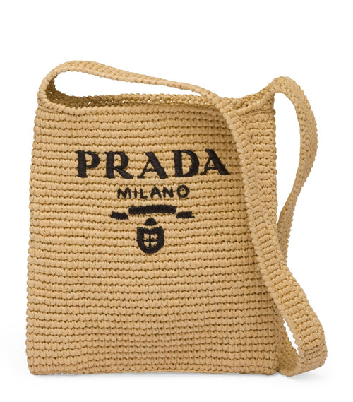 PRADA Crochet Tote Bag | 普拉達 草編手袋 (啡色) - LondonKelly 英國名牌代購