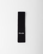 PRADA Men's Cashmere and Wool Scarf | 普拉達 男仕頸巾 (黑色) - LondonKelly 英國名牌代購