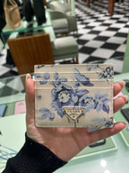 PRADA Printed Saffiano Leather Card Holder | 普拉達 卡套 (白色) - LondonKelly 英國名牌代購