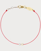 REDLINE 20th Anniversary Two - Tone Gold and Diamond Thread Bracelet | 红绳 手链（红色） - LONDONKELLY 英国名牌代购
