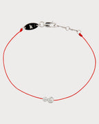 REDLINE White Gold and Diamond Infinite Double Bracelet | 紅繩 手鏈 (0.15CT/多色) - LONDONKELLY 英國名牌代購