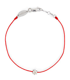 REDLINE White Gold and Diamond So Absolu Thread Bracelet | 紅繩 手鏈 (0.2CT/多色) - LondonKelly 英國名牌代購