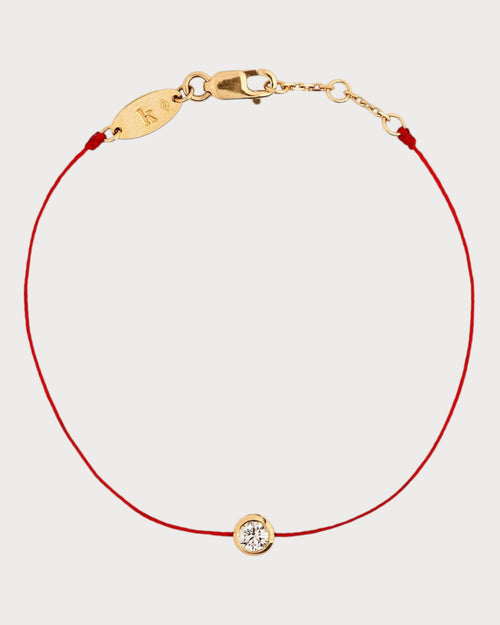 REDLINE Yellow Gold So Pure Bracelet | 紅繩 手鏈 (0.2CT/多色) - LONDONKELLY 英國名牌代購