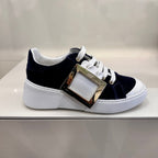 ROGER VIVIER Viv Skate Met Buckle | RV 波鞋 (黑白色) - LondonKelly 英國名牌代購