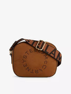 STELLA MCCARTNEY Logo Camera Faux - Suede Crossbody Bag | 斜咩袋 (啡色) - LondonKelly 英國名牌代購