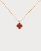 VAN CLEEF & ARPELS Sweet Alhambra Carnelian Pendant | 梵克雅寶 紅玉髓吊墜 (玫瑰金) - LONDONKELLY 英國名牌代購