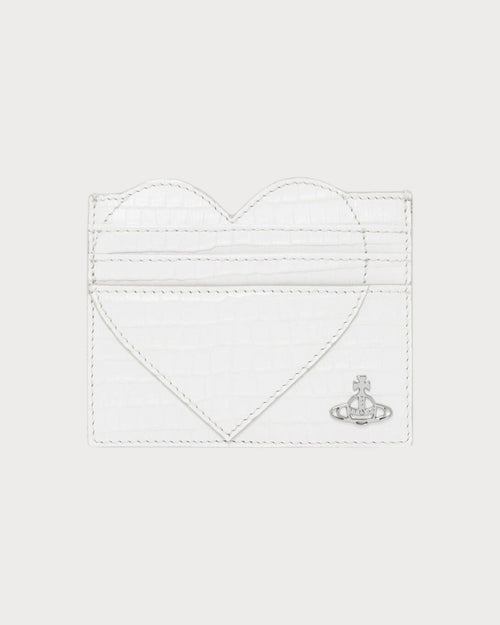 VIVIENNE WESTWOOD Heart Card Holder | 西太后 心形卡套 (白色) - LondonKelly 英國名牌代購