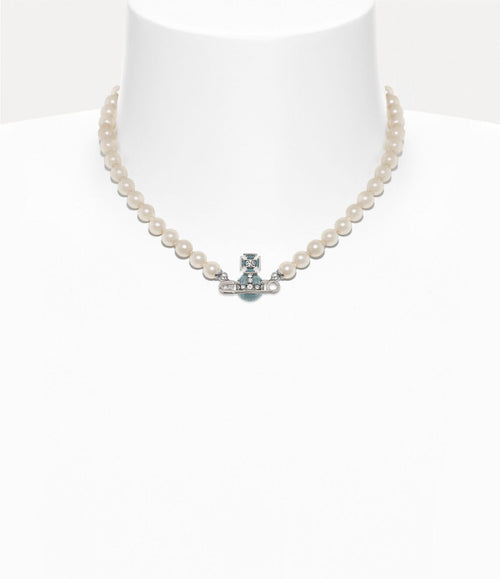 VIVIENNE WESTWOOD Kitty Pearl Necklace | 西太后 珍珠頸鏈 (藍色) - LondonKelly 英國名牌代購