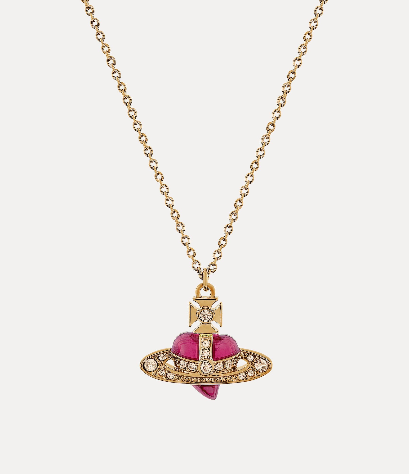 西太后New Diamante Heart Pendant Necklace 黃銅吊墜(4色