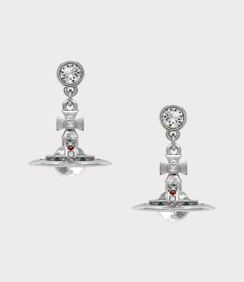VIVIENNE WESTWOOD New Petite Orb Earrings | 西太后 耳環 (銀色) - LondonKelly 英國名牌代購