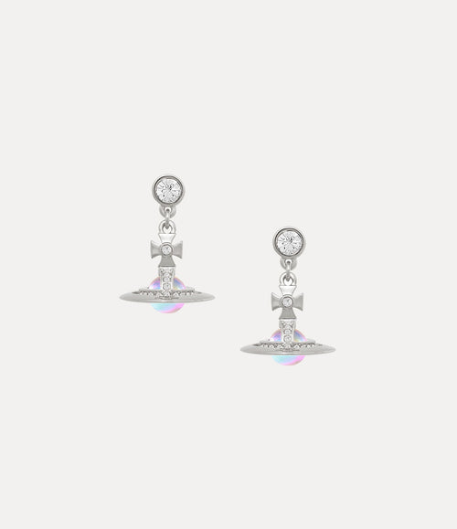 VIVIENNE WESTWOOD New Petite Orb Earrings | 西太后 耳環 (銀色/粉色) - LondonKelly 英國名牌代購