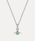 VIVIENNE WESTWOOD New petite orb pendant | 西太后 頸鏈 (銀綠色) - LondonKelly 英國名牌代購