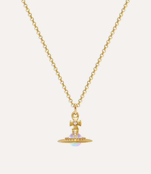 VIVIENNE WESTWOOD New Petite Orb Pendant Necklace | 西太后 頸鏈 (金色/粉色) - LondonKelly 英國名牌代購