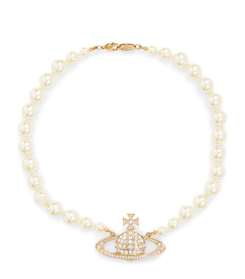 VIVIENNE WESTWOOD One Row Pearl Bas Relief Choker | 西太后 短珍珠頸鏈 (多色) - LondonKelly 英國名牌代購