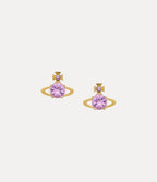 VIVIENNE WESTWOOD Reina Earrings | 西太后 耳環 (金色/紫色) - LondonKelly 英國名牌代購