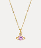 VIVIENNE WESTWOOD Reina Pendant Necklace | 西太后 頸鏈 (金色/紫色) - LondonKelly 英國名牌代購