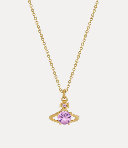 VIVIENNE WESTWOOD Reina Pendant Necklace | 西太后 頸鏈 (金色/紫色) - LondonKelly 英國名牌代購