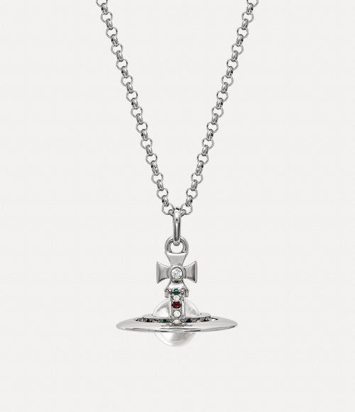 VIVIENNE WESTWOOD Tiny Orb Pendant Necklace | 西太后 3D立體頸鏈 (銀色) - LondonKelly 英國名牌代購