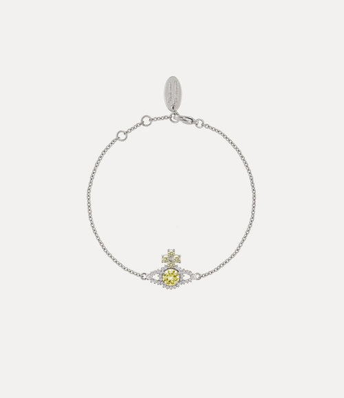 VIVIENNE WESTWOOD Valentina Orb Bracelet | 西太后 手鏈 (銀色/黃色) - LondonKelly 英國名牌代購