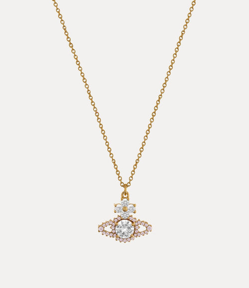 VIVIENNE WESTWOOD Valentina Orb Pendant Necklace | 西太后 頸鏈 (金色/白色) - LondonKelly 英國名牌代購