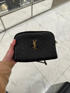 YSL SAINT LAURENT Gaby Zipped Pouch | 聖羅蘭 手袋 (黑色) - LondonKelly 英國名牌代購