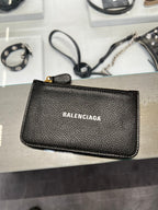 BALENCIAGA Large Long Coin and Card Holder | 巴黎世家 卡套 (黑色)