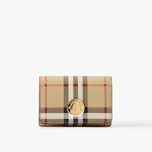 BURBERRY Check Card Case with Detachable Chain Strap - LONDONKELLY