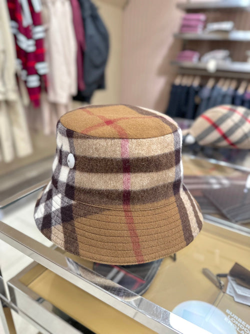BURBERRY Cotton Bucket Hat | 博柏利 漁夫帽 (深啡色)