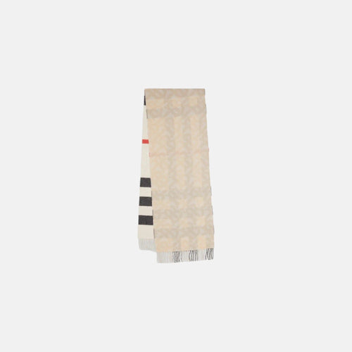 Burberry Reversible Cashmere Scarf | 博柏利 雙面頸巾 (White)