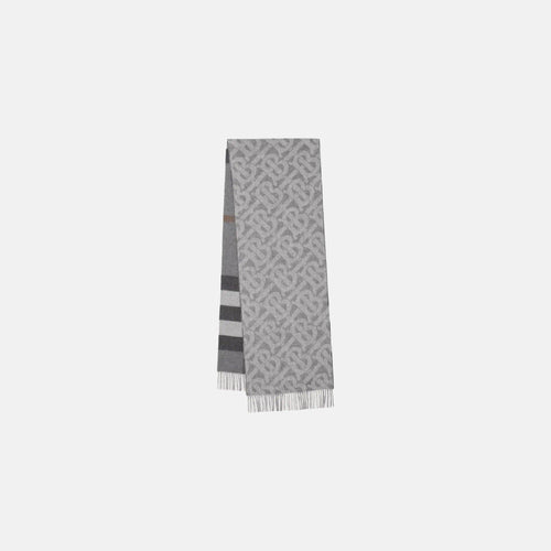 Burberry Reversible Cashmere Scarf | 博柏利 雙面頸巾 (Grey)