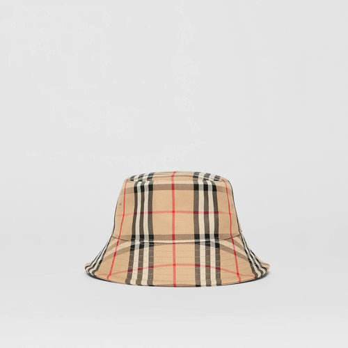 BURBERRY Vintage Check Bucket Hat | 博柏利 漁夫帽 (米色)