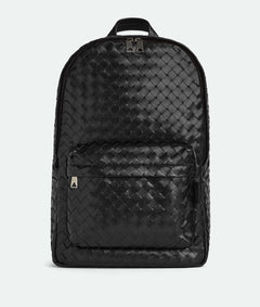 BOTTEGA VENETA Men's Medium Intrecciato Backpack | 葆蝶家 男仕背囊 (Black)