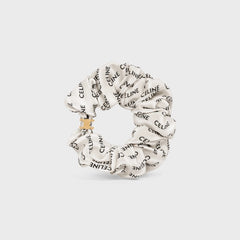 CELINE Scrunchy Rayure Bracelet | 賽琳 髮圈 (White)