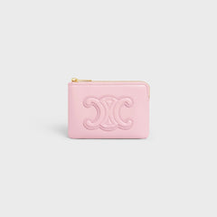 CELINE Coin and Card Pouch Cuir Triomphe | 賽琳 卡套 (Pink)